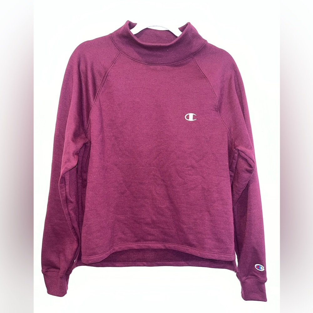 Champion Mock Neck Cropped Sweatshirt